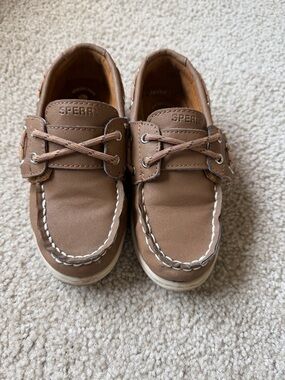 Sperry Tan Leather Boat Shoes